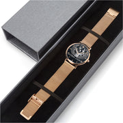 GLOBAL UTOPIA EMERALD: 168. Stainless Steel Perpetual Calendar Quartz Watch (With Indicators)