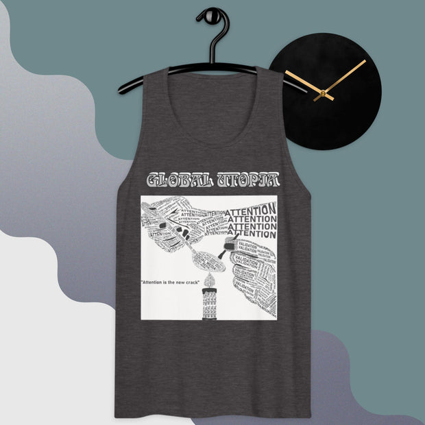CYBER CRACK: Premium tank top