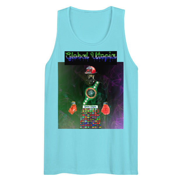 GLOBAL UTOPIA: HEARTBURN premium tank top