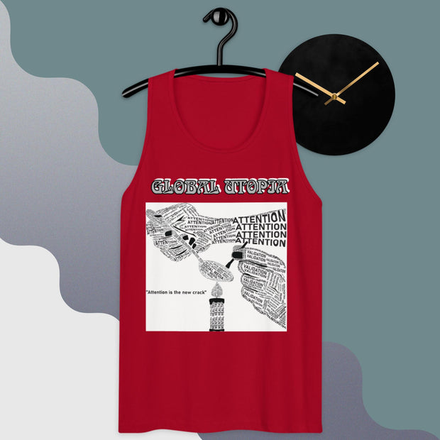 CYBER CRACK: Premium tank top