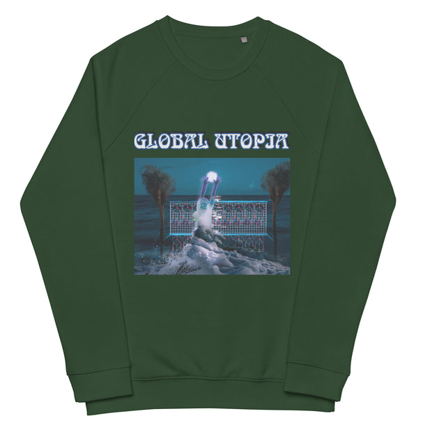 NURTURES VOLLEY: Premium organic raglan sweatshirt