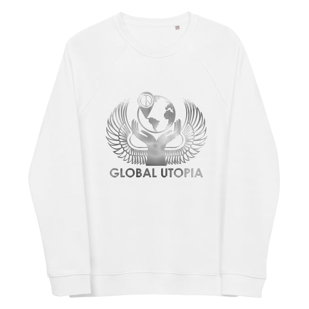 GLOBAL UTOPIA: Premium organic raglan sweatshirt