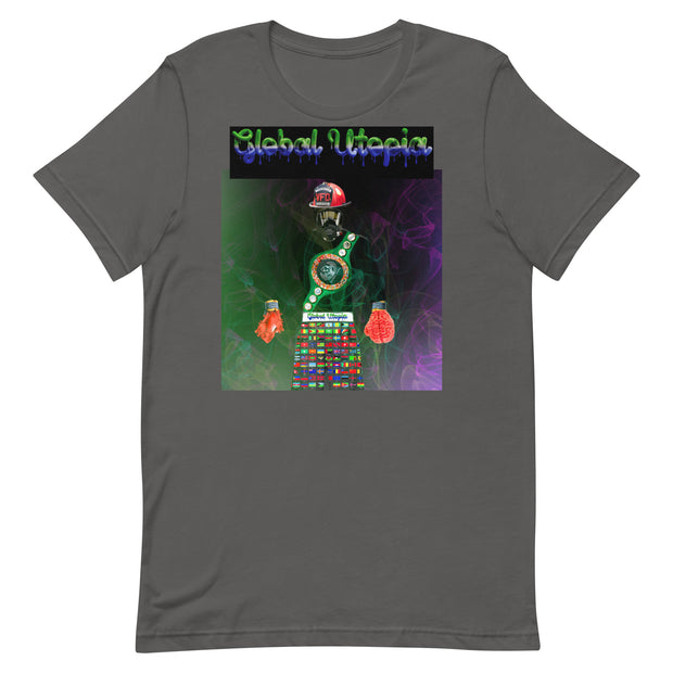 GLOBAL UTOPIA: "HEARTBURN" t-shirt