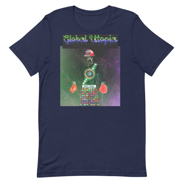 GLOBAL UTOPIA: "HEARTBURN" t-shirt